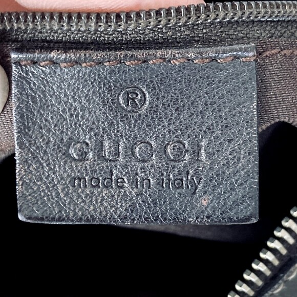 Authentic GUCCI Medium GG Monogram Tan Canvas Sukey Tote Handbag Purse - Picture 5 of 16